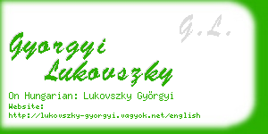 gyorgyi lukovszky business card