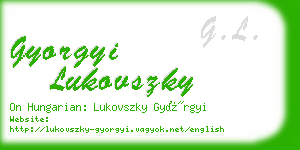 gyorgyi lukovszky business card
